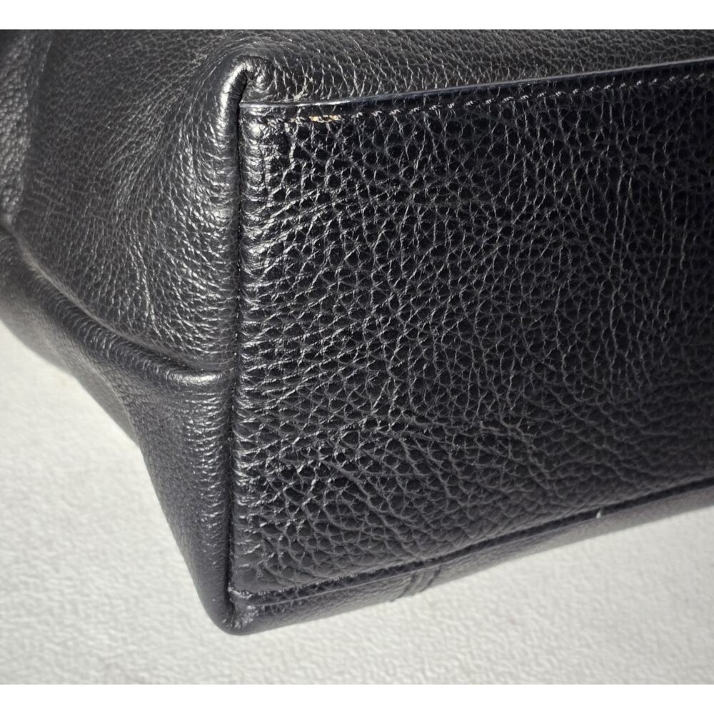 Fossil Beautiful Black Leather Crossbody Bag Purse with Matching Wristlet/Wallet - Picture 10 of 16